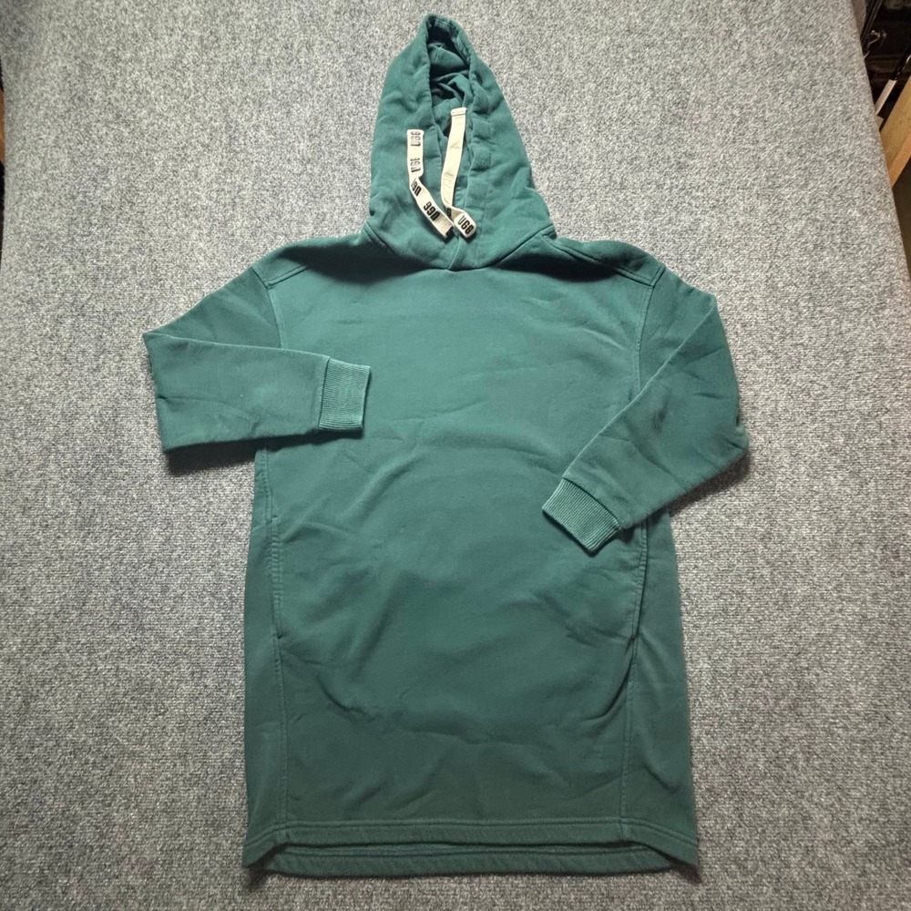 UGG Womens Green Fleece Hoodie Dress Tunic Size M Lounge Comfort